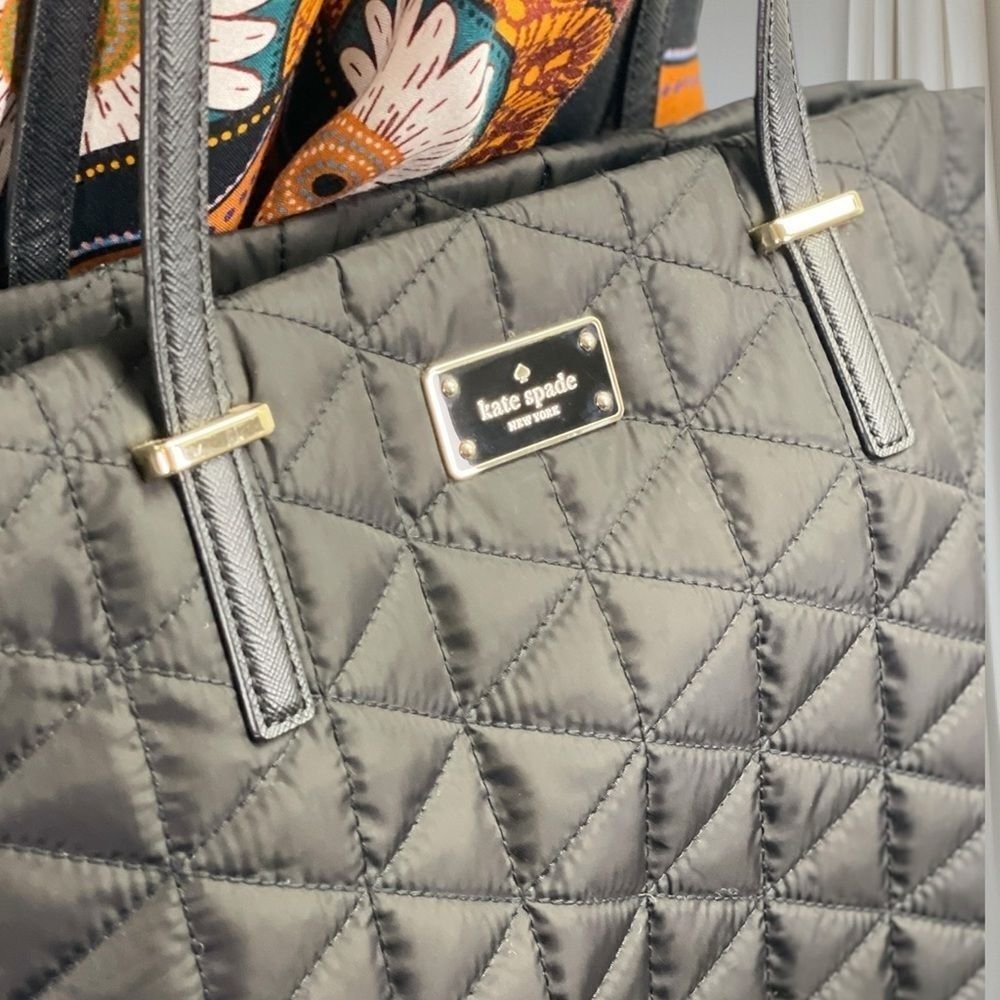 Kate Spade Baby Diaper Bag Wilson Road Kaylie Maxi Shoulder bag. Black quilted - Picture 8 of 16